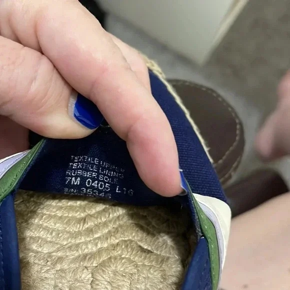 Tory Burch Espadrille Canvas Flats - Size 7 - Picture 5 of 5